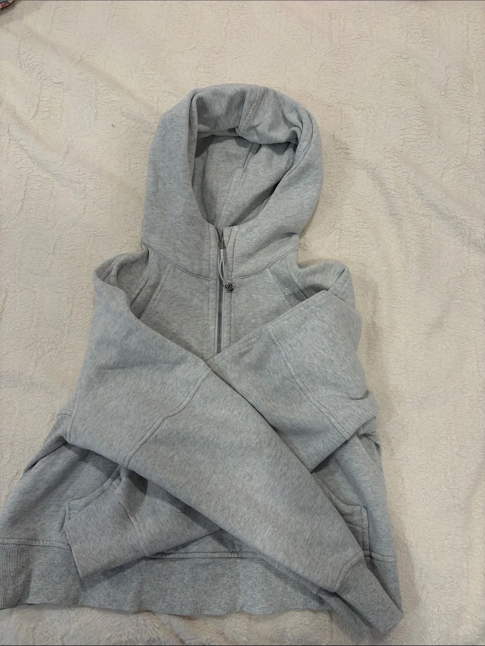 Grey Lululemon half zip scuba xs/s